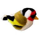 Singing Soft toy - European Goldfinch
