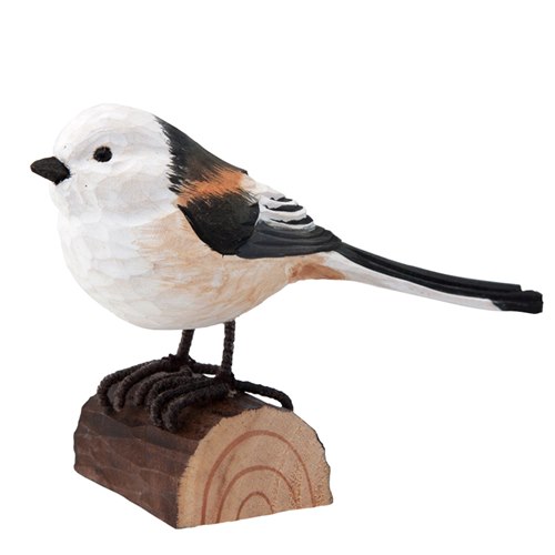Long-Tailed Tit Wood Carving