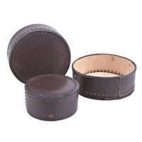 Lens cover in Leather for Spotting Scopes Medium