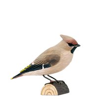 Waxwing Wood Carving