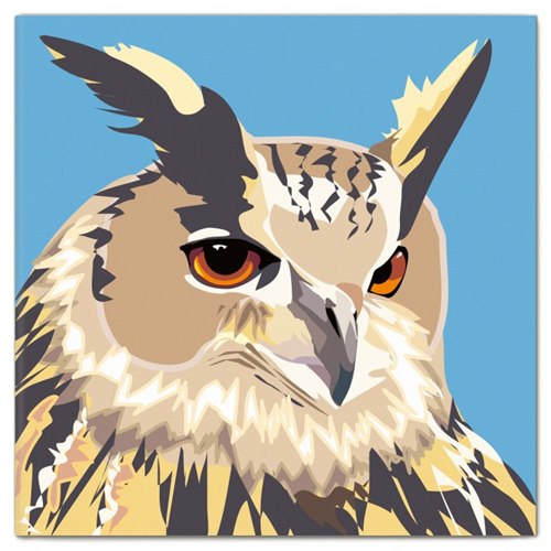 Double Card Eagle Owl