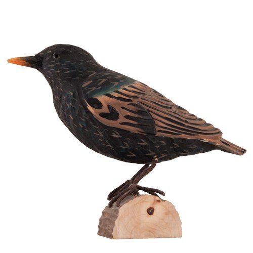 Starling Wood Carving