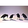 Handcarved wooden Crow, small
