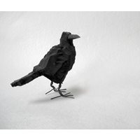 Handcarved wooden Crow, large