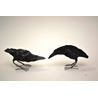Handcarved wooden Crow, small