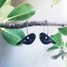 Earrings Blackbird, hoop