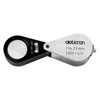 Opticron loupe 15x 21mm LED/UV