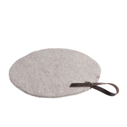 Seat pad grey 40 cm, wool