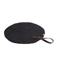Seat pad dark grey 40 cm, wool