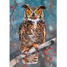 Puzzle great horned owl 500 pieces