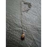 Cones necklace small, bronze