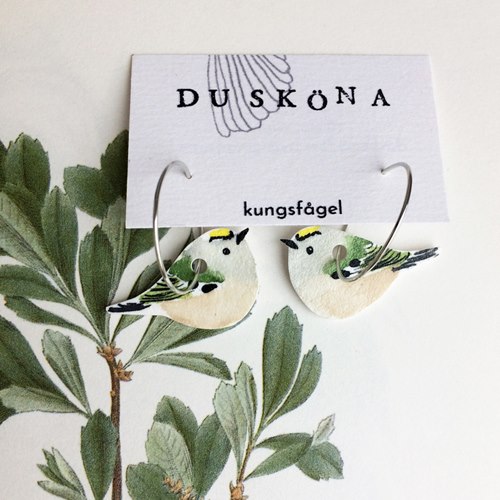 Earring Goldcrest, hoop