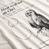 T-Shirt Stockholm How to draw an owl Herr vit L