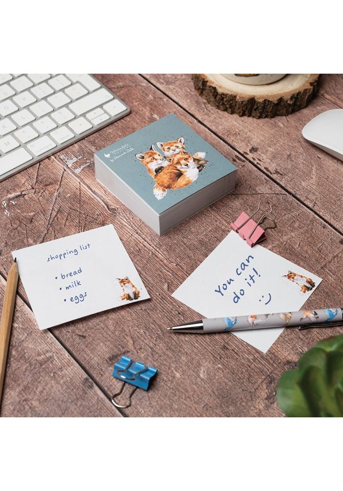 'Snug as a Cub' Fox Sticky Notes - Naturbutiken