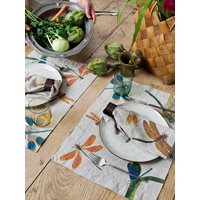 Lakeside Dragonflies Linen Placemats (set of 2)