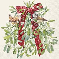 Birds In Mistletoe Cream Lunch