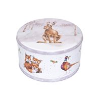 'Winter Woodland' Woodland Animal Christmas Round Tin