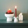 Spiral candle 2,4x18,5cm dark red