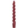 Spiral candle 2,4x18,5cm dark red
