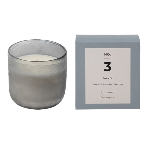NO.3-Santal Fig Scent Candle, Blue, Natural Wax