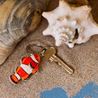 Keyring carved clownfish