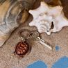 Keyring carved sea turtle