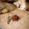 Keyring carved sea turtle