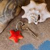 Keyring carved starfish