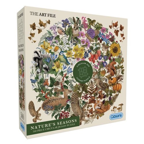 Nature’s Seasons – 500 Piece Circular Jigsaw Puzzle
