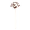 Rust garden stake cow parsley