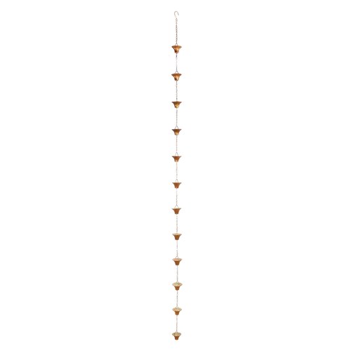 Rain chain funnel copper colour