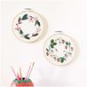 Embroidery pack strawberry wreath pre-drawn