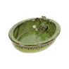 Bird bath oval frog