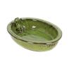 Bird bath oval frog