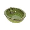 Bird bath oval frog