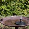 Bird bath solar fountain