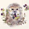 Forest Hedgehog Cream Lunch Napkin