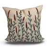Embroidered Botanical Cotton Cushion Cover