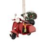 Vintage Moped Metal Christmas Decoration