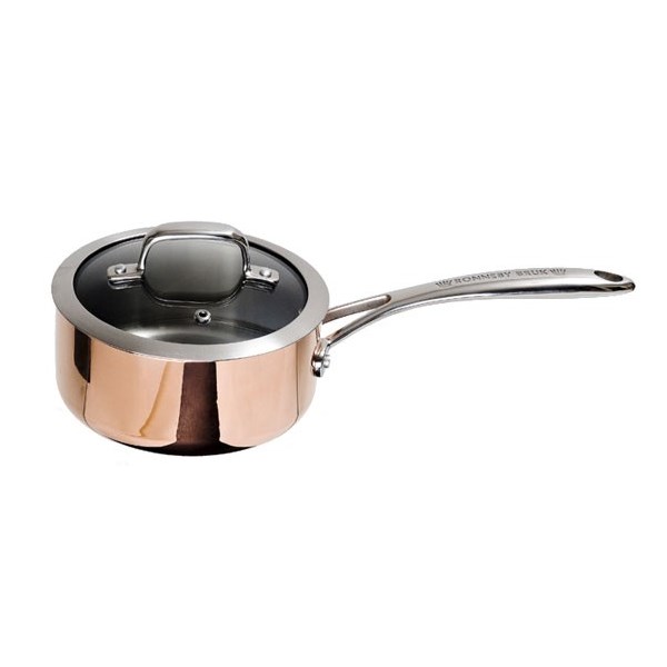 Kastrull 1 liter Ronneby Bruk Maestro Koppar koppar/rostfri