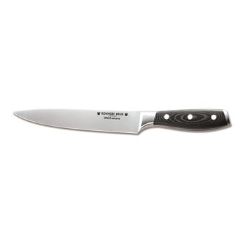 Förskärare / trancherkniv 20 cm Ronneby Bruk INOX Micarta rostfri/svart
