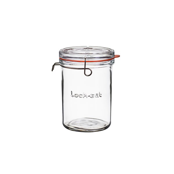 Syltburk med patentlock 1 liter Luigi Bormioli Lock Eat transparent