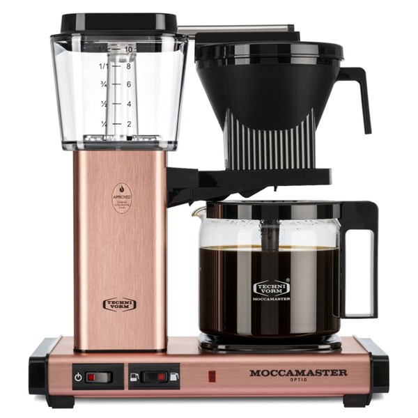 Kaffebryggare 1,25 liter, kalkindikator Moccamaster Optio rose gold