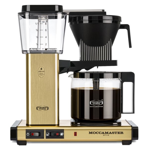 Kaffebryggare 1,25 liter, kalkindikator Moccamaster Optio gold