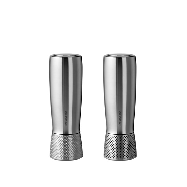 Salt- och pepparkvarn set 18,5 cm Global rostfri