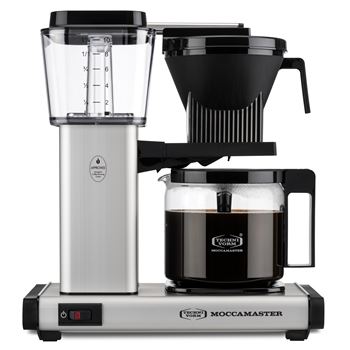 Kaffebryggare 1,25 liter Moccamaster One Switch matt silver