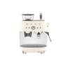 Espressomaskin manuell m kaffekvarn Smeg 50's Style creme