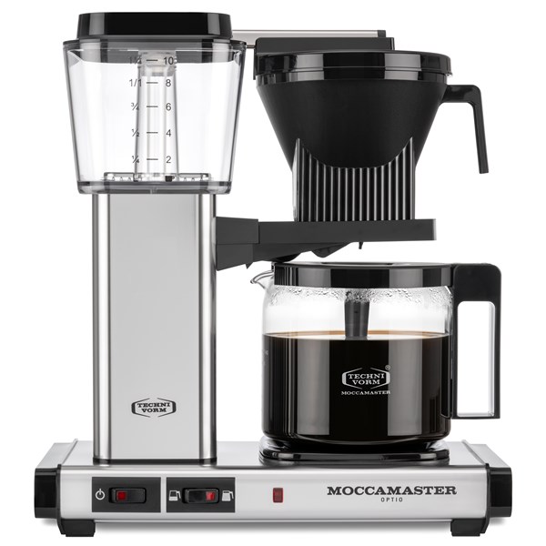 Kaffebryggare 1,25 liter, kalkindikator Moccamaster Optio polished silver