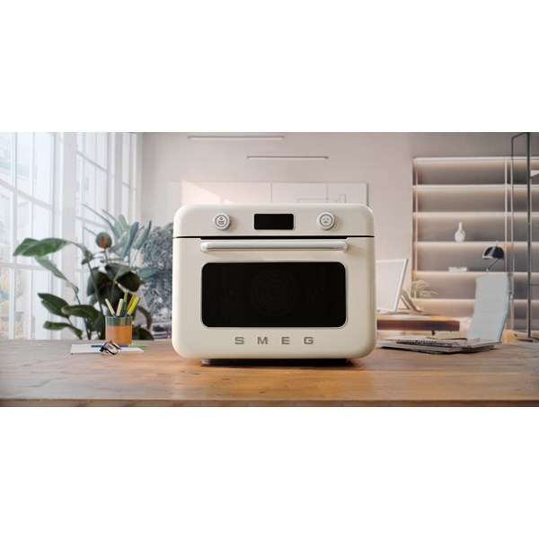 Fristående kombinationsångugn Smeg 50's Style creme