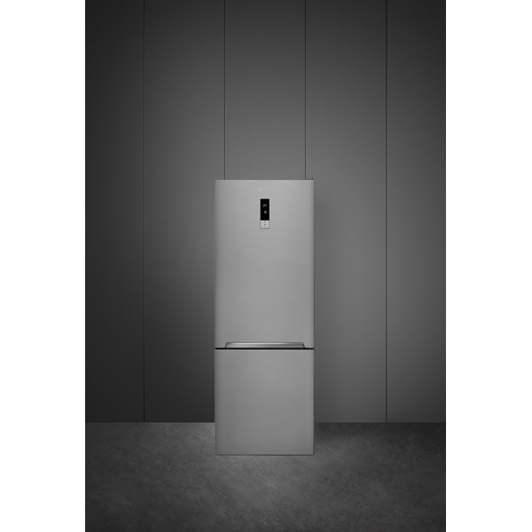 Kyl/frys kombi 193x70 cm Smeg inox